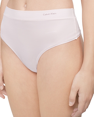 Calvin Klein Second Skin High Waist Thong In Nymphs Thigh