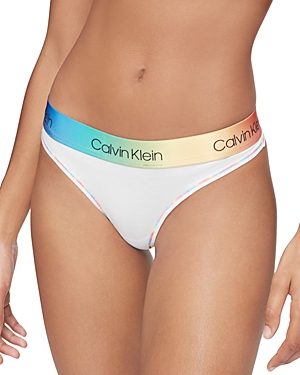 CALVIN KLEIN MODERN COTTON PRIDE THONG,QF6581