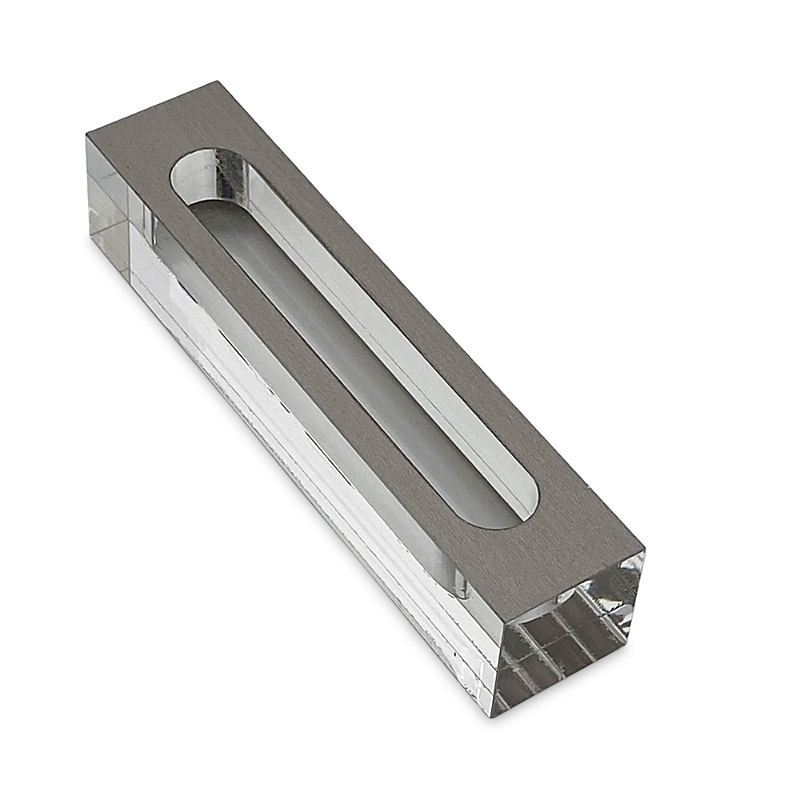 Tizo Lucite Mezuzah In Silver