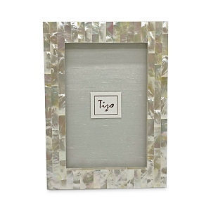 Tizo Mother Of Pearl 2 X 3 Picture Frame In Gray