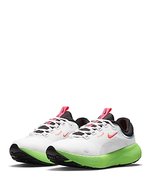 Nike Women's React Escape Run Lace Up Running Sneakers In White/green
