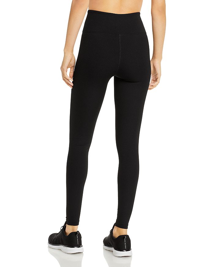 Shop Year Of Ours Veronica Ribbed Leggings In Black