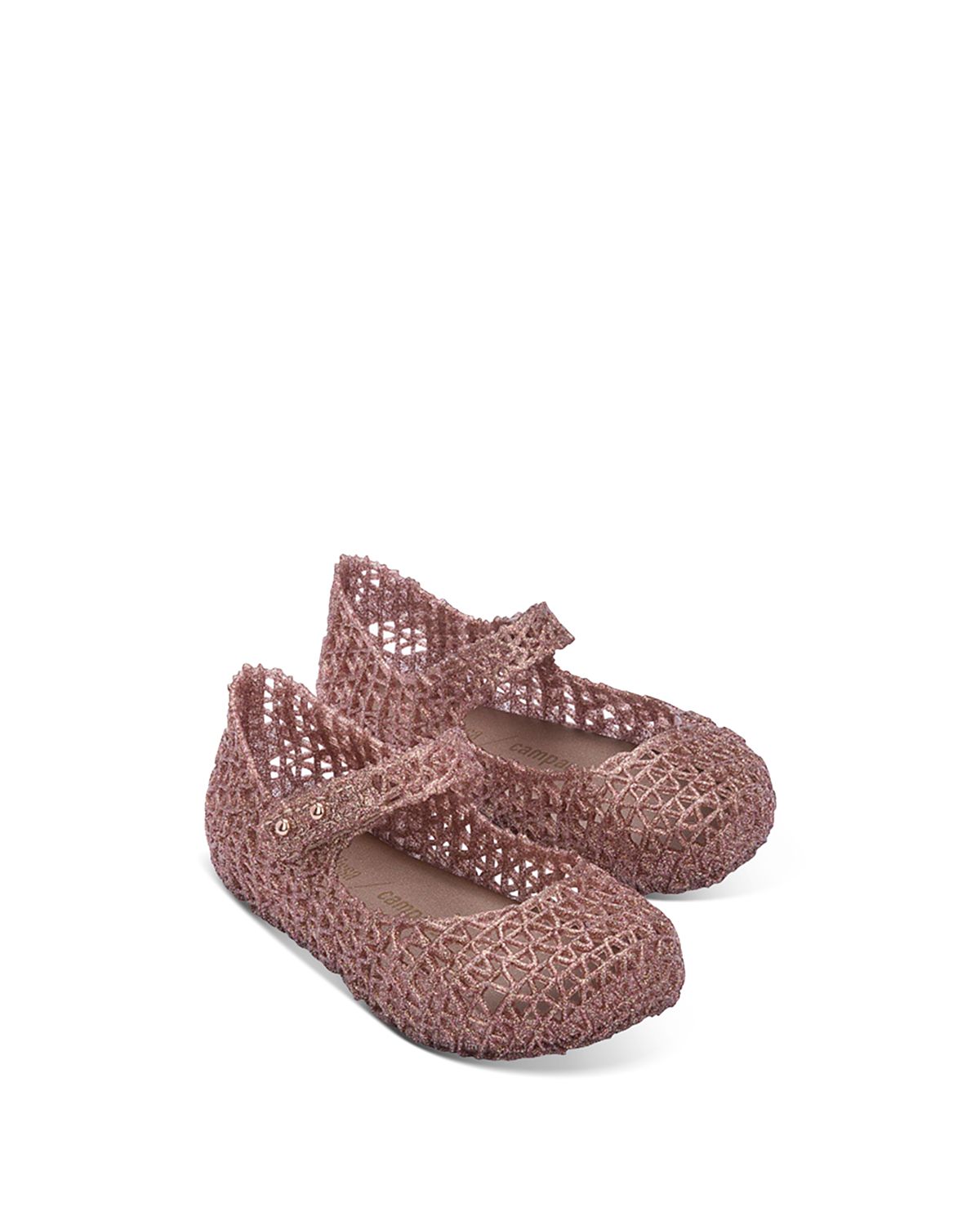 Mini Melissa Girls' Campana Papel Mary Jane Flats - Toddler