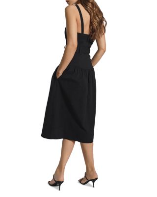 reiss drop waist dress Mirroir - Dusty Rose Gown