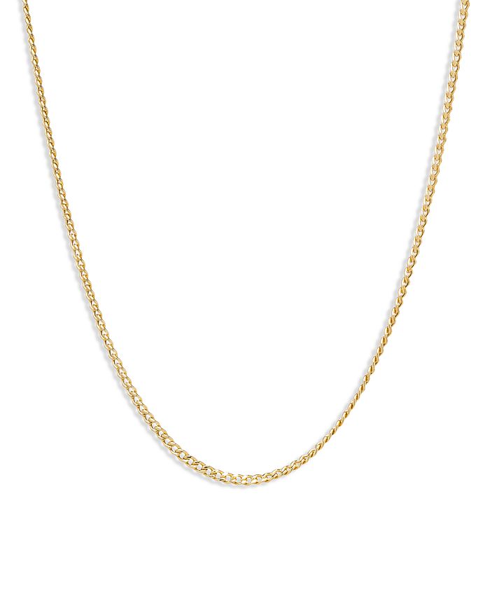 Zoë Chicco 14K Yellow Gold Curb Link Chain Necklace, 18