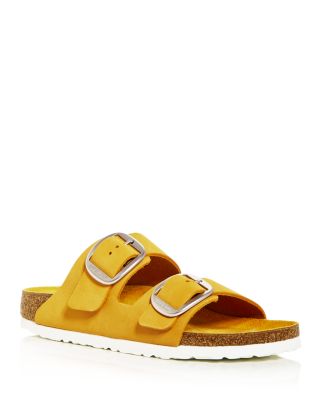 Birkenstock Women's Arizona Big Buckle Slide Sandals In Yellow