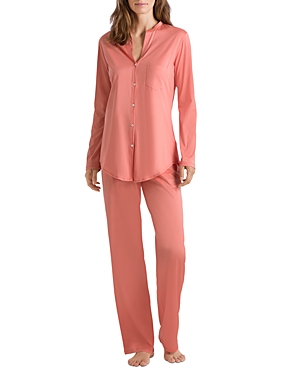 HANRO COTTON DELUXE LONG PAJAMA SET,77956