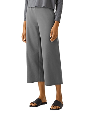 EILEEN FISHER HIGH WAISTED STRAIGHT CROPPED PANTS,S1OKB-P4566M