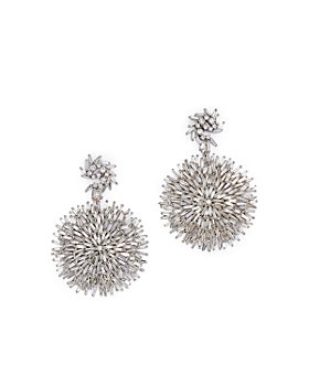 SUZANNE KALAN - 18K White Gold Fireworks Diamond Drop Earrings