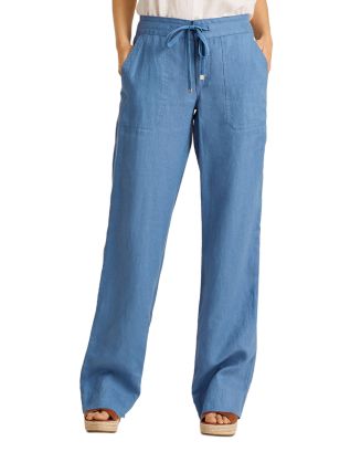 Ralph Lauren Linen Wide-Leg Pants | Bloomingdale's