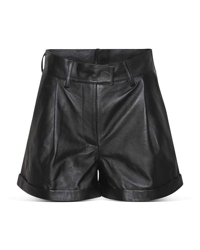 REMAIN Paola Leather Shorts | Bloomingdale's