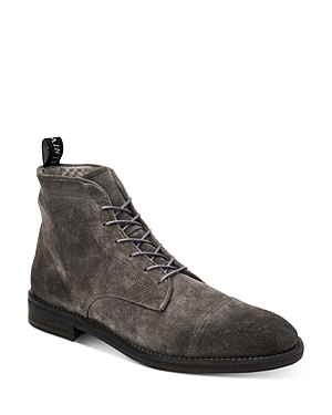 Allsaints Men's Harland Suede Lace-up Boots In Charcoal Gray