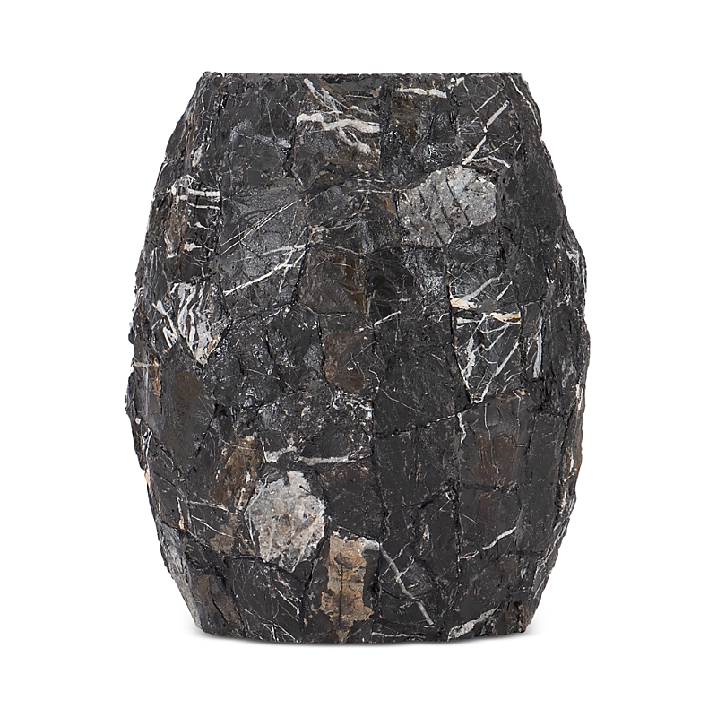 Bernhardt Tambora Outdoor Accent Table In Black Stone