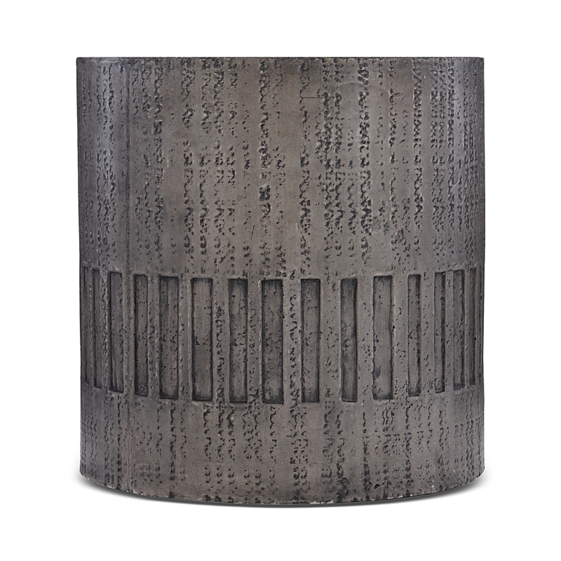 Bernhardt Miramar Outdoor Side Table In Charcoal