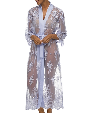 Rya Collection Darling Sheer Lace Robe In Wisteria