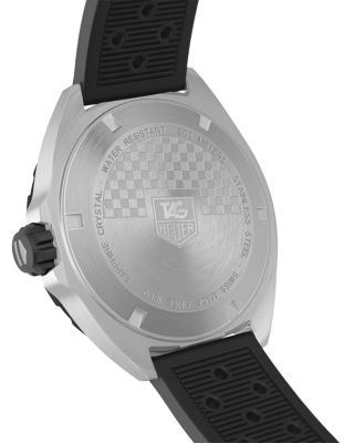 Formula 1 Quartz Men's Black Rubber Watch, 41mm