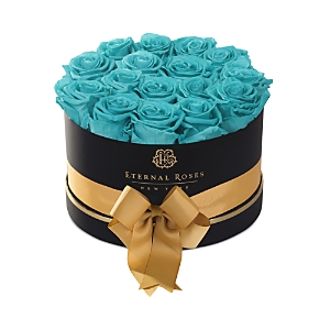 Eternal Roses Empire Small Gift Box In Tiffany Blue
