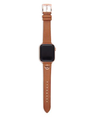 【Micheal Kors】Logo Charm Leather 38/40mm Apple Watch Band Michael Kors Logo Charm Leather 38-40mm Band for Apple Watch