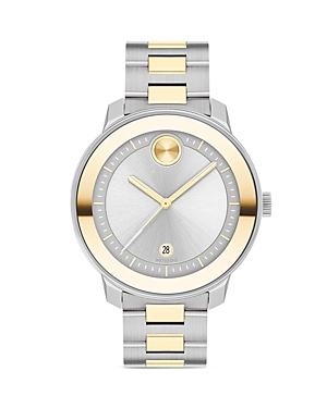Shop Movado Bold Verso Watch, 38mm In Silver/gold