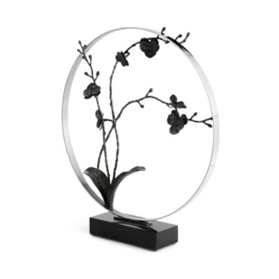 Black Orchid 22" Moon Gate Sculpture