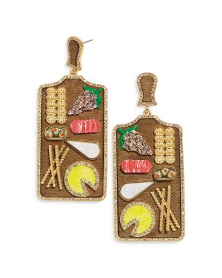 charcuterie earrings baublebar