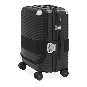 Fpm Milano Bank Zip 53 Front Pocket Carry-on In Eclipse Black