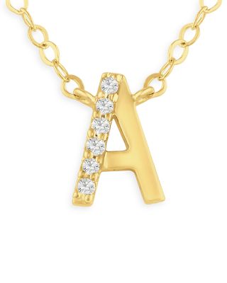 Moon \u0026 Meadow 14K Yellow Gold Initial 