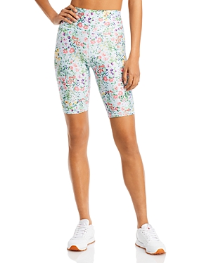 ALICE AND OLIVIA ALICE AND OLIVIA AARON FLORAL BIKER SHORTS,CC104P63604