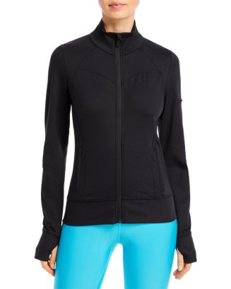 ALO Yoga Contour Zip-Up Jacket, Black, Size Large, Hardly Worn