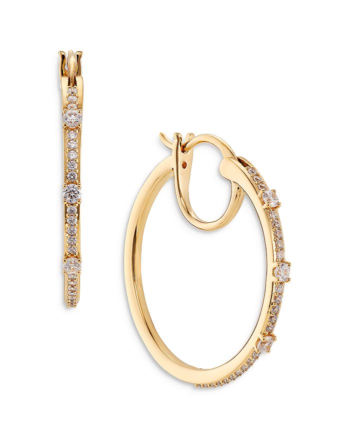 Nadri pave hoop earrings clearance