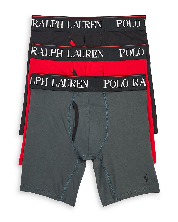 Polo Ralph Lauren 4D Flex Cooling Long Leg Boxer Briefs, Pack of 3 ...