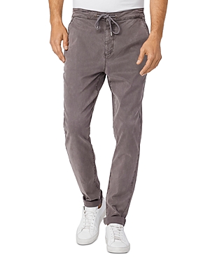 Paige Men's Fraser Stretch Twill Cuffed Pants In Vintage Aluminum Frost