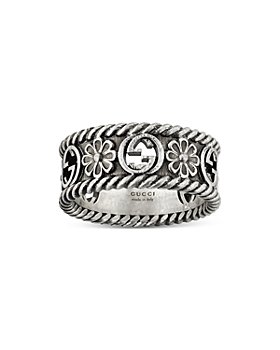 Gucci - Sterling Silver Interlocking Ring 
