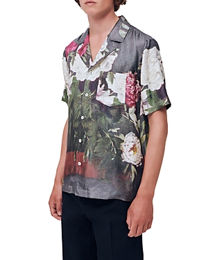Soulland Orson Floral Print Camp Shirt