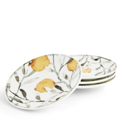 Pomegranate Demitasse Cup &amp; Saucer, Set of 4