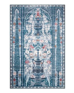 Rifle Paper Co Palais Pal-01 Area Rug, 3'9 X 5'9 In Blue/multi