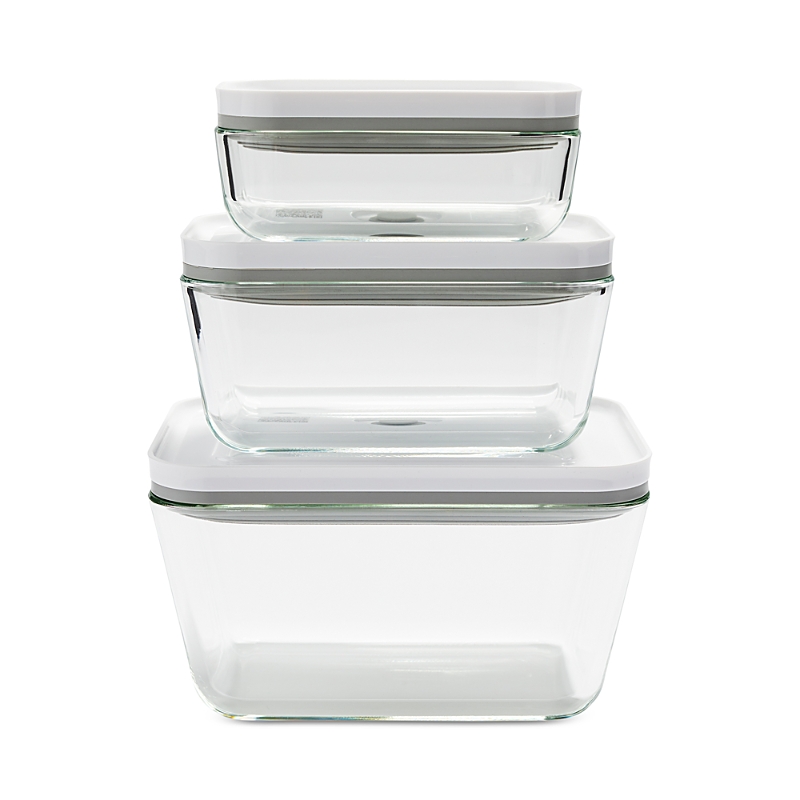 ZWILLING J. A. HENCKELS FRESH & SAVE VACUUM GLASS CONTAINERS, SET OF 3