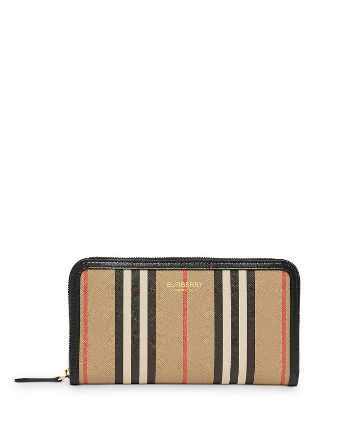 Icon Stripe E-Canvas & Zip-Around Wallet | Bloomingdale's