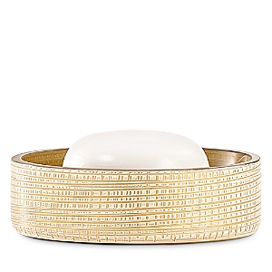 Labrazel Woven Soap Dish In Gold/ivory