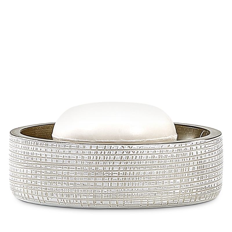 Labrazel Woven Soap Dish In Platinum/ivory