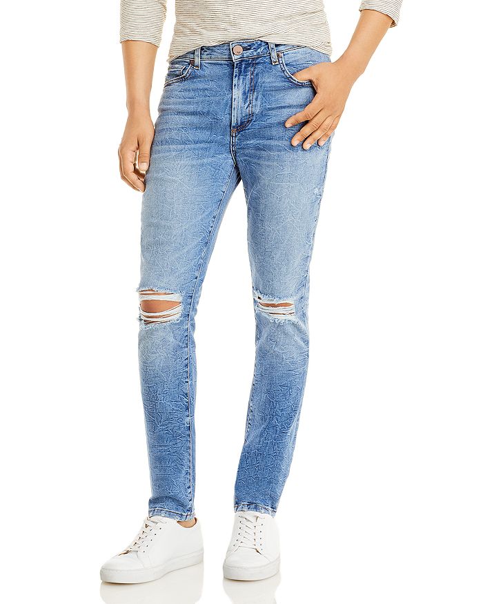 MONFRÈRE Greyson Skinny Fit Jeans in Distressed Sicily | Bloomingdale's