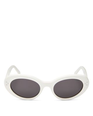Celine Women's Rectangular Sunglasses, 54mm In Ivory/gray