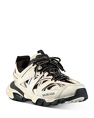 Balenciaga Women's Track Low Top Sneakers In Blanc/noir