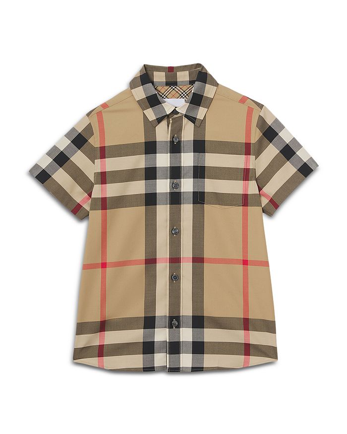 Burberry Boys' Owen Check Button Down Shirt - Little Kid, Big Kid |  Bloomingdale's