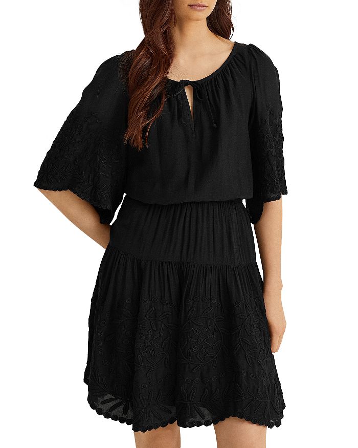 Ralph lauren embroidered dress deals