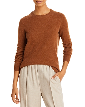 C By Bloomingdale's Cashmere C By Bloomingdale's Crewneck Cashmere Sweater - 100% Exclusive In Nutmeg