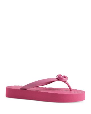 gucci thong sandals pink