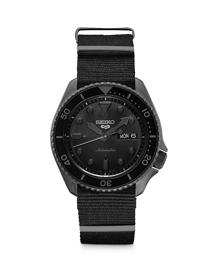 Seiko Watch Seiko 5 Automatic Sports Watch, 42.5mm In Black