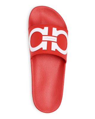 ferragamo slides red