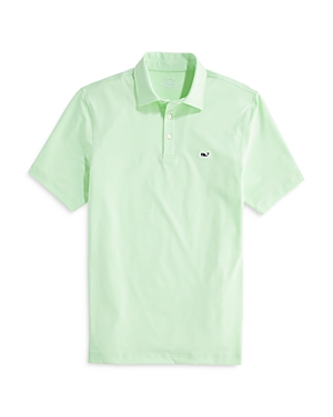 Vineyard Vines St. Jean Stripe Sankaty Regular Fit Polo Shirt In Key Lime
